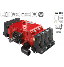 Насос шести плунжерный Comet серия YA 150 (136 л/мин; 50 бар); вал 35 шпонка - вал 1