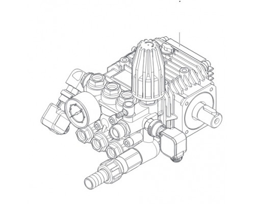 Насос плунжерный высокого давления Comet ZWR-K для К700 (14/200) 2800 об/мин.вал 24 мм