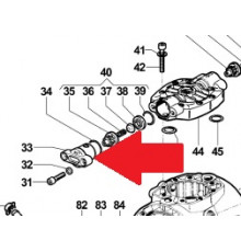 Крышка 1 клапана насоса APS 101/121-145 (1х3)