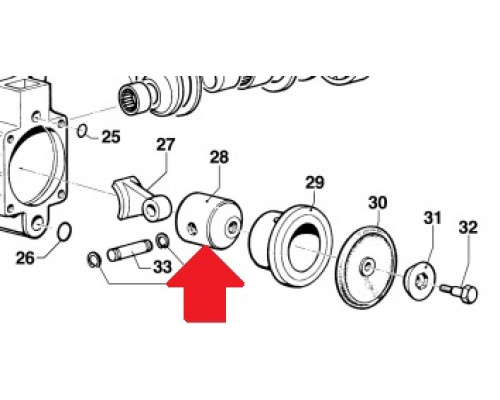 Поршень O45 насоса MP30 (1х2)