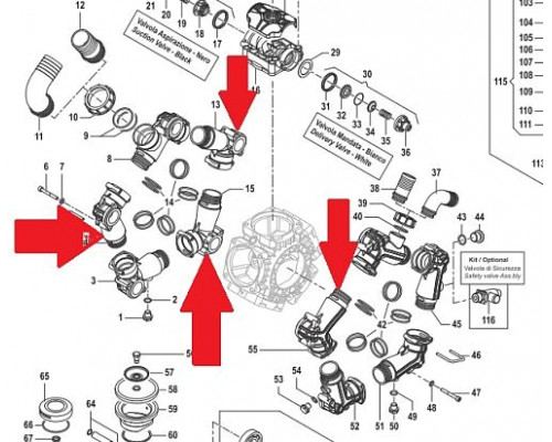 Всасывающий корпус насоса BPS260