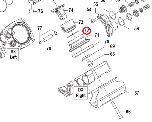 Компрессионное кольцо O58X2X2,3 APS96