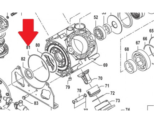 Кольцо 3х165 насоса APS101/121 - APS145