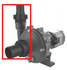 Патрубок угловой насоса C610; вх.2