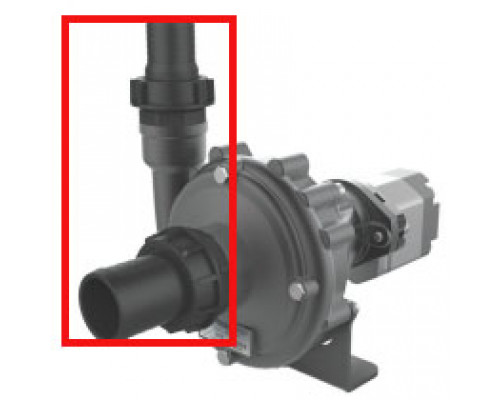 Патрубок угловой насоса C610; вх.2