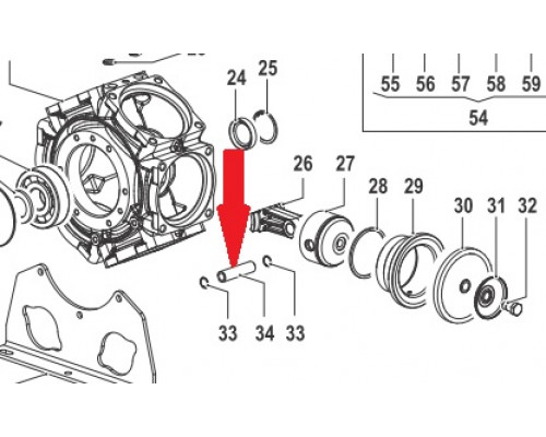 Палец шатуна O18х70 насоса BP300/265/BPS300