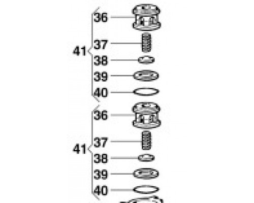 Клапан в сборе насоса BP 20/15 (1х4)