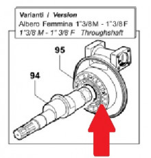 Крышка задняя насоса APS101- APS121