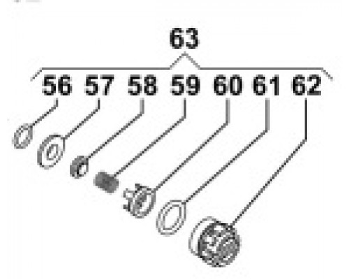 Клапан в сборе насоса MC8 (1х4)