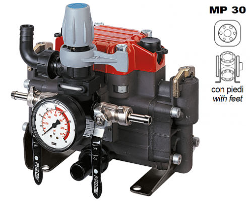 Насос мембранно-поршневой Comet серия МР30 (29,2 л/мин; 30 бар)