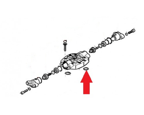 Кольцо 2,62X28,25 насоса APS145 (замена арт.1210003300)