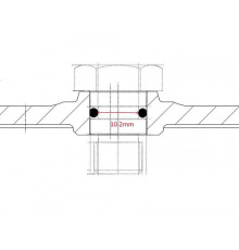 Болт M12X1,5 CH19 насоса BP, P, APS, IDS