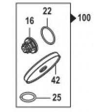 Ремкомплект насоса серии APS 31/41: мембрана NBR (KIT100)