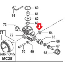 Кольцо 2,9х13,8 насоса MC 20/20 1210002500