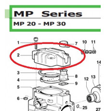 Крышка насоса MP20