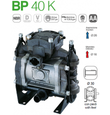 Насос мембранный Comet® серия BP40 (43,3 л/мин; 15 бар); гладкий/шпонка d 30