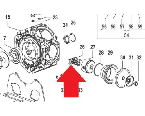 Шатун насоса BP/BPS 300 (KIT:1х6)