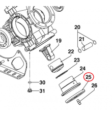 Мембрана насоса O 125 (VITON) насоса IDS1501/1701/2001