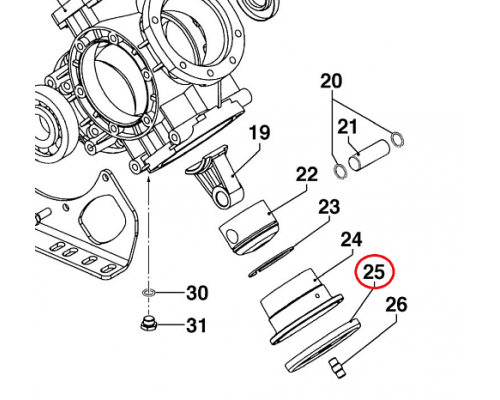 Мембрана насоса O 125 (VITON) насоса IDS1501/1701/2001