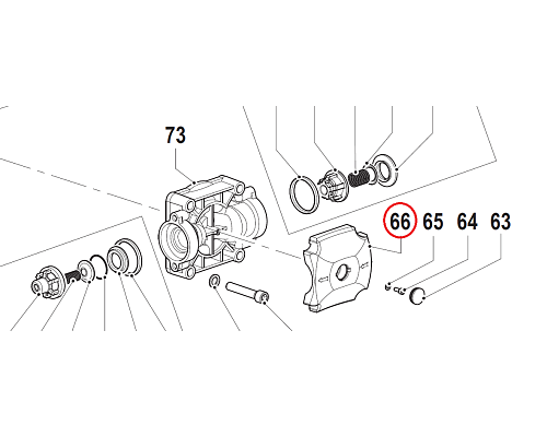 Крышка пластиковая насоса BP300 (чёрный)