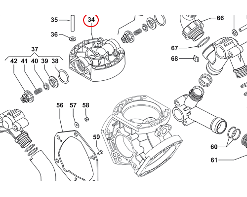 Крышка насоса BP75