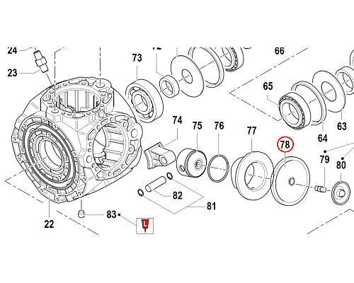 Мембрана насоса O125 (VITON) насоса APS141 (замена арт.1800010300)