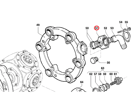 Посадочный элемент для патрубка BP-265/305