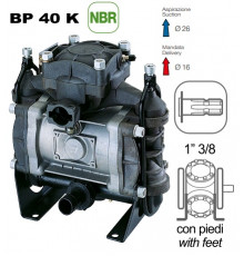 Насос мембранный Comet® серия BP40 (43,3 л/мин; 15 бар); вал ВОМ 1