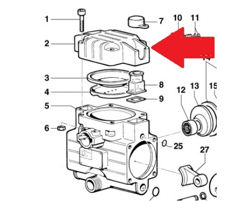 Крышка насоса MP30