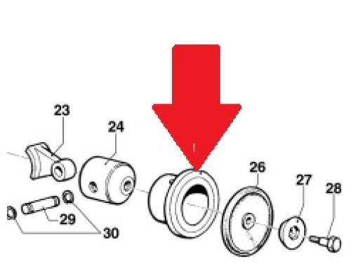 Цилиндр поршня 45X14,3 насоса BP20/MP20